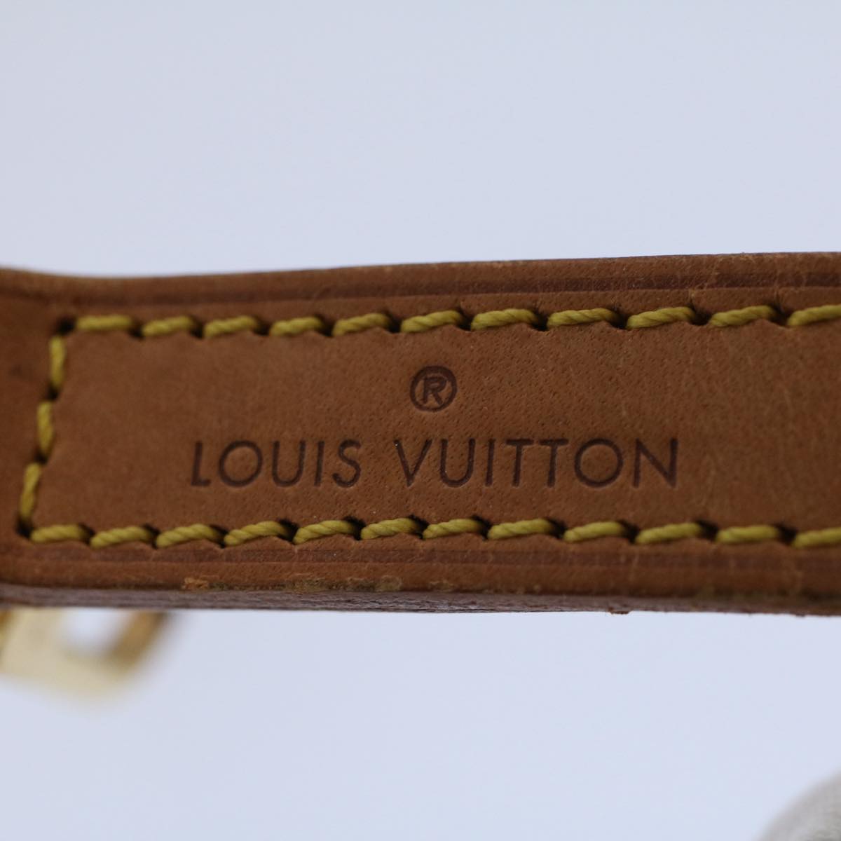 LOUIS VUITTON Shoulder Strap Leather 35.8"" Beige LV 57806