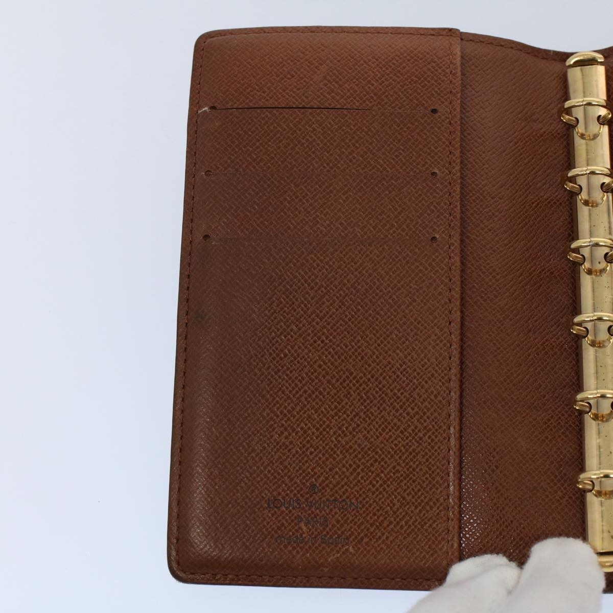 LOUIS VUITTON Monogram Agenda PM Day Planner Cover R20005 LV 57873