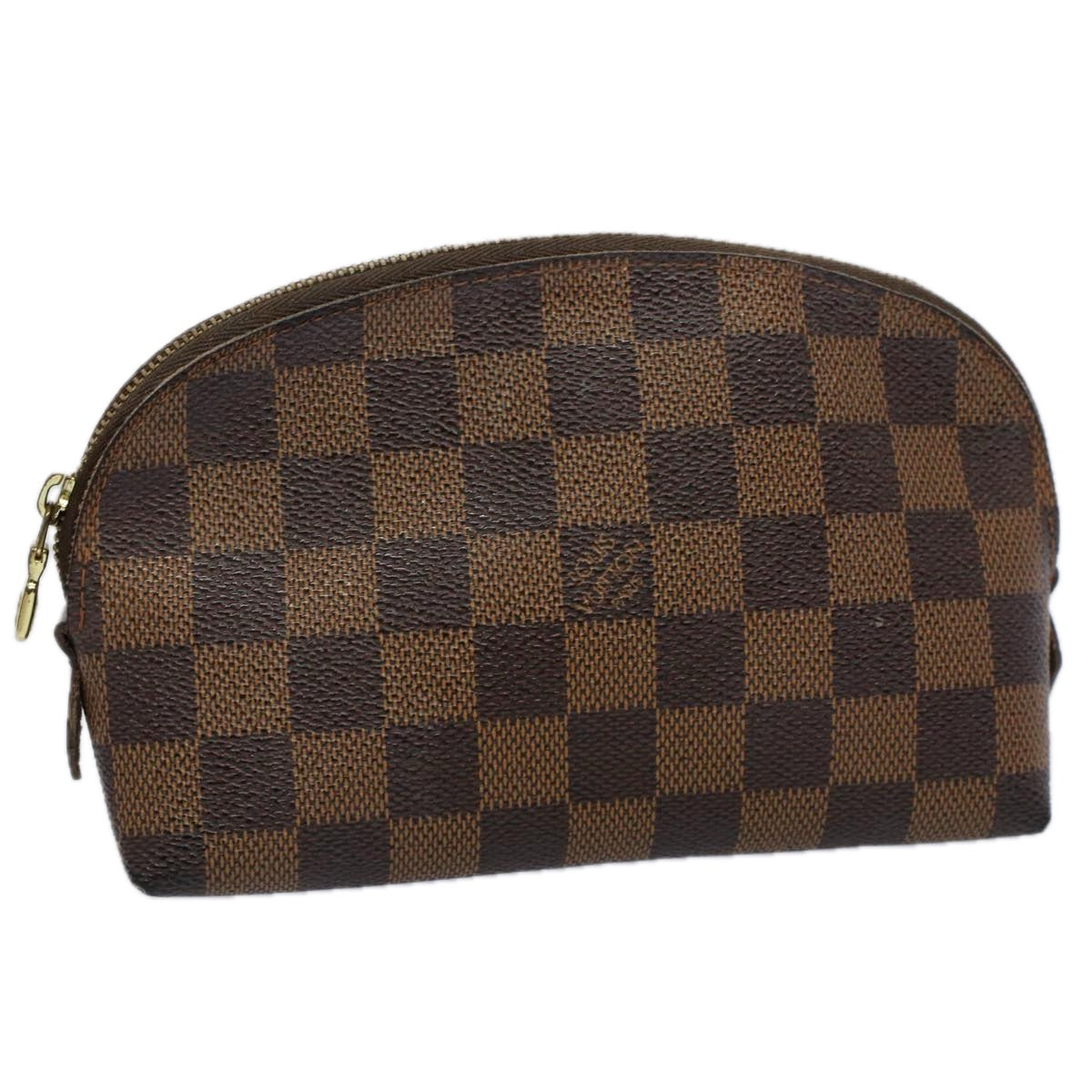LOUIS VUITTON Damier Ebene Pochette Cosmetic PM Pouch N47516 LV 57881