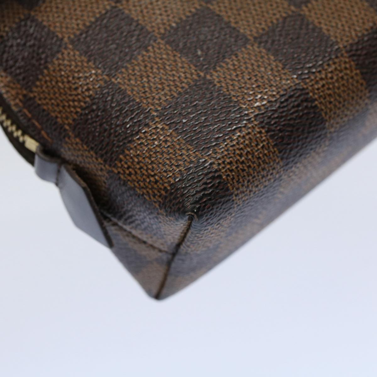 LOUIS VUITTON Damier Ebene Pochette Cosmetic PM Pouch N47516 LV 57881