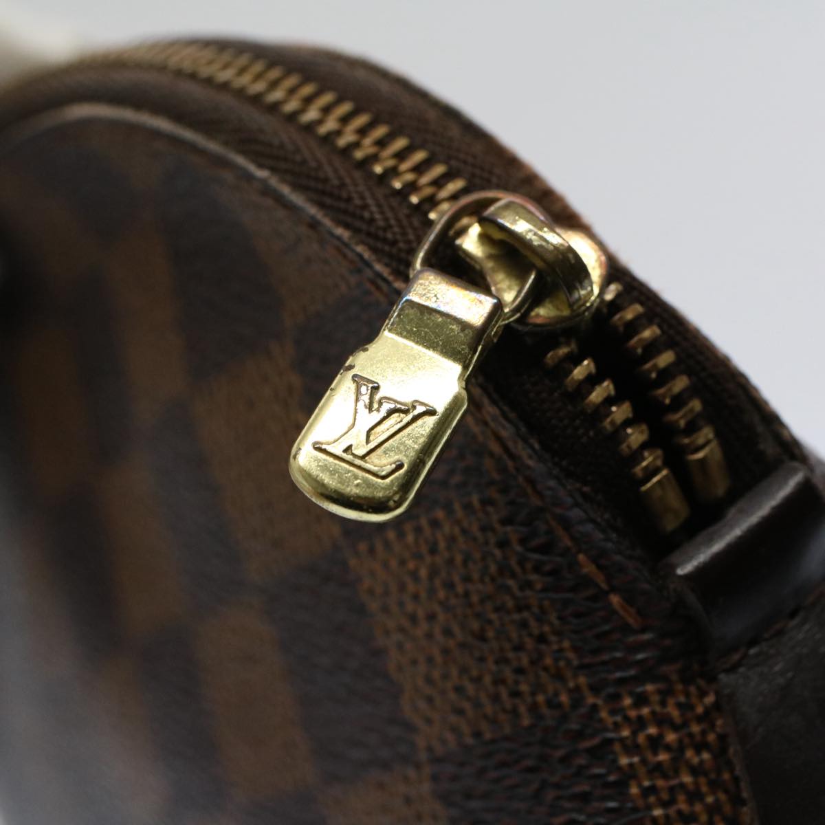 LOUIS VUITTON Damier Ebene Pochette Cosmetic PM Pouch N47516 LV 57881