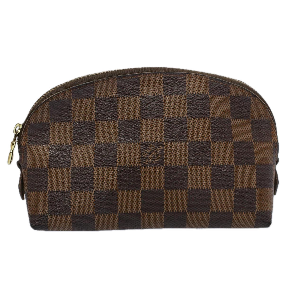 LOUIS VUITTON Damier Ebene Pochette Cosmetic PM Pouch N47516 LV 57881