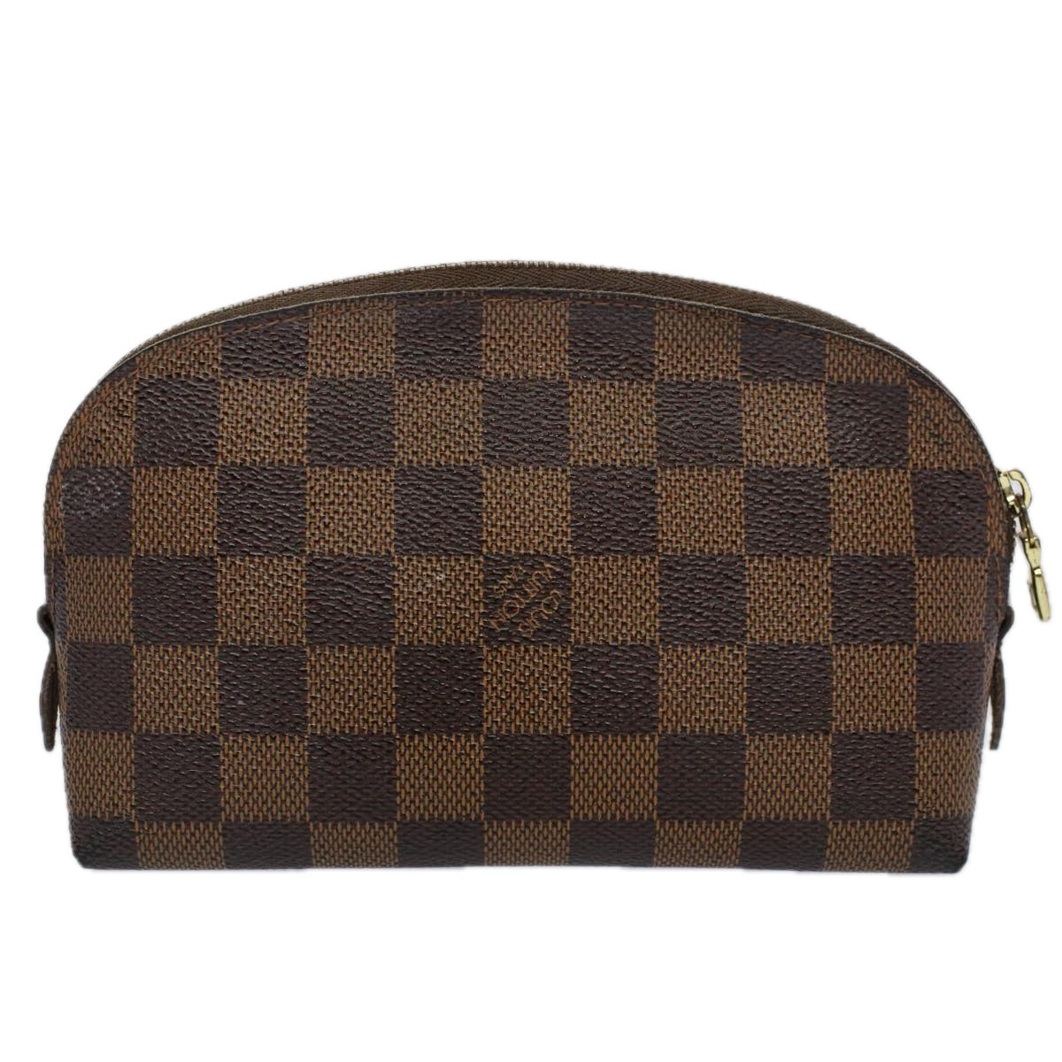LOUIS VUITTON Damier Ebene Pochette Cosmetic PM Pouch N47516 LV 57881