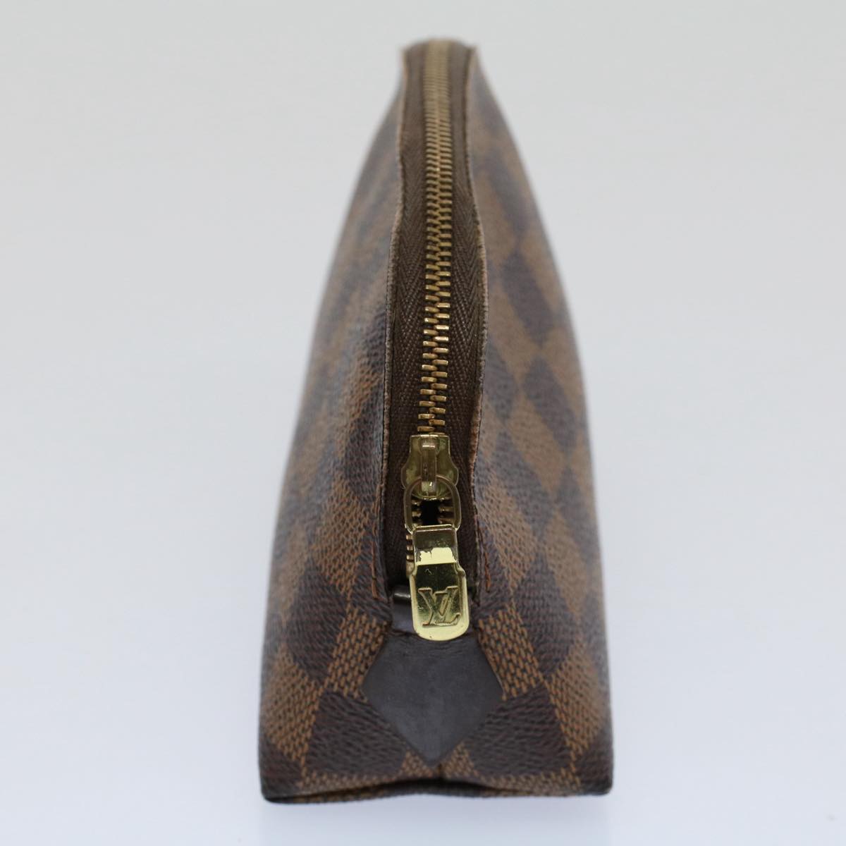 LOUIS VUITTON Damier Ebene Pochette Cosmetic PM Pouch N47516 LV 57881