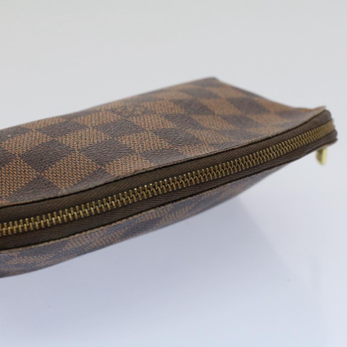LOUIS VUITTON Damier Ebene Pochette Cosmetic PM Pouch N47516 LV 57881