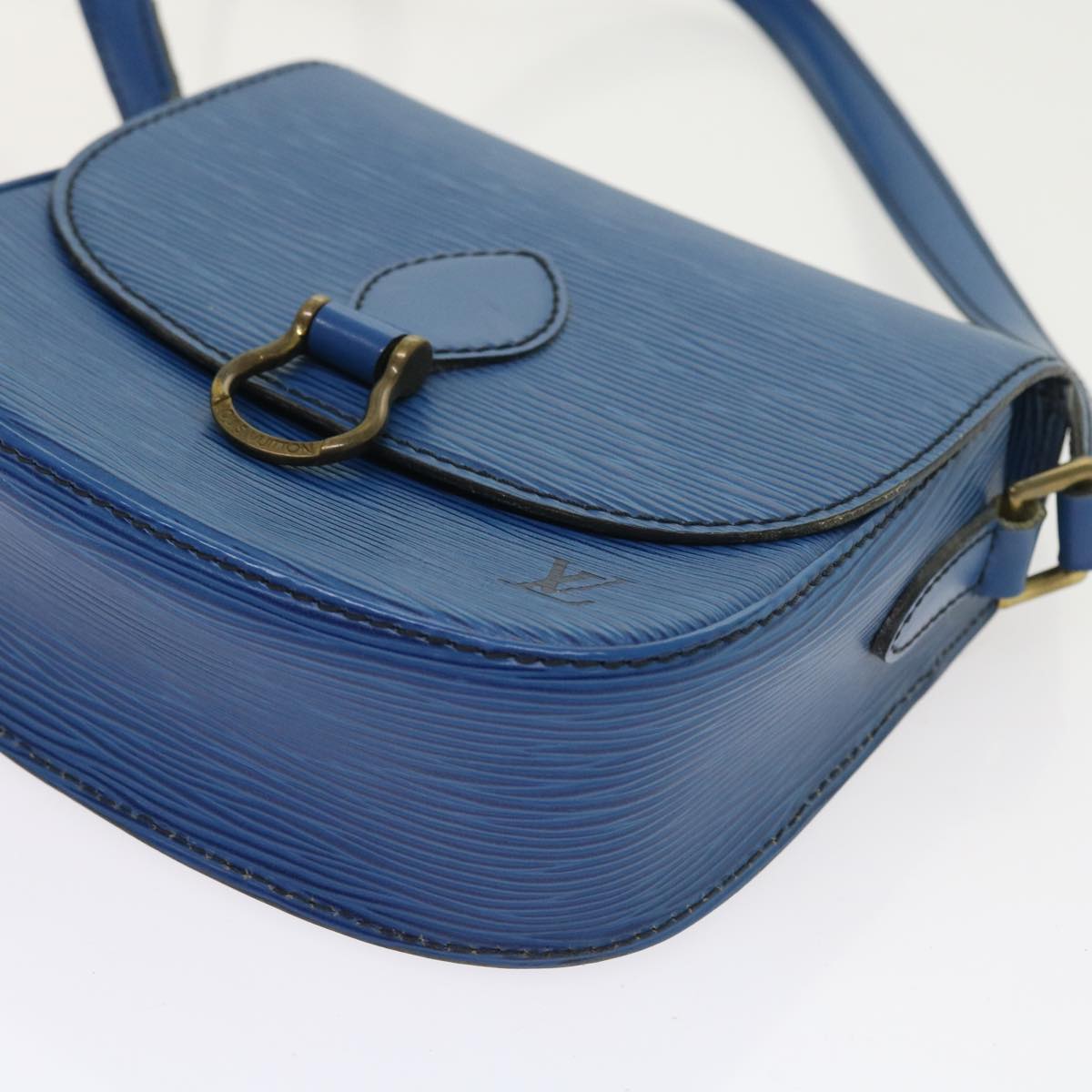 LOUIS VUITTON Epi Saint Cloud PM Shoulder Bag Blue M52195 LV 57894