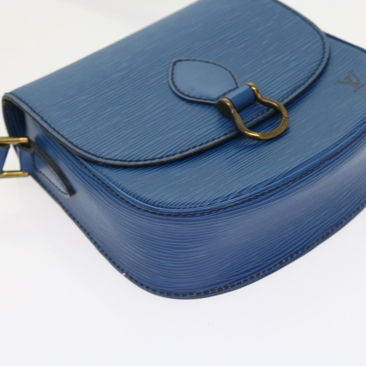 LOUIS VUITTON Epi Saint Cloud PM Shoulder Bag Blue M52195 LV 57894