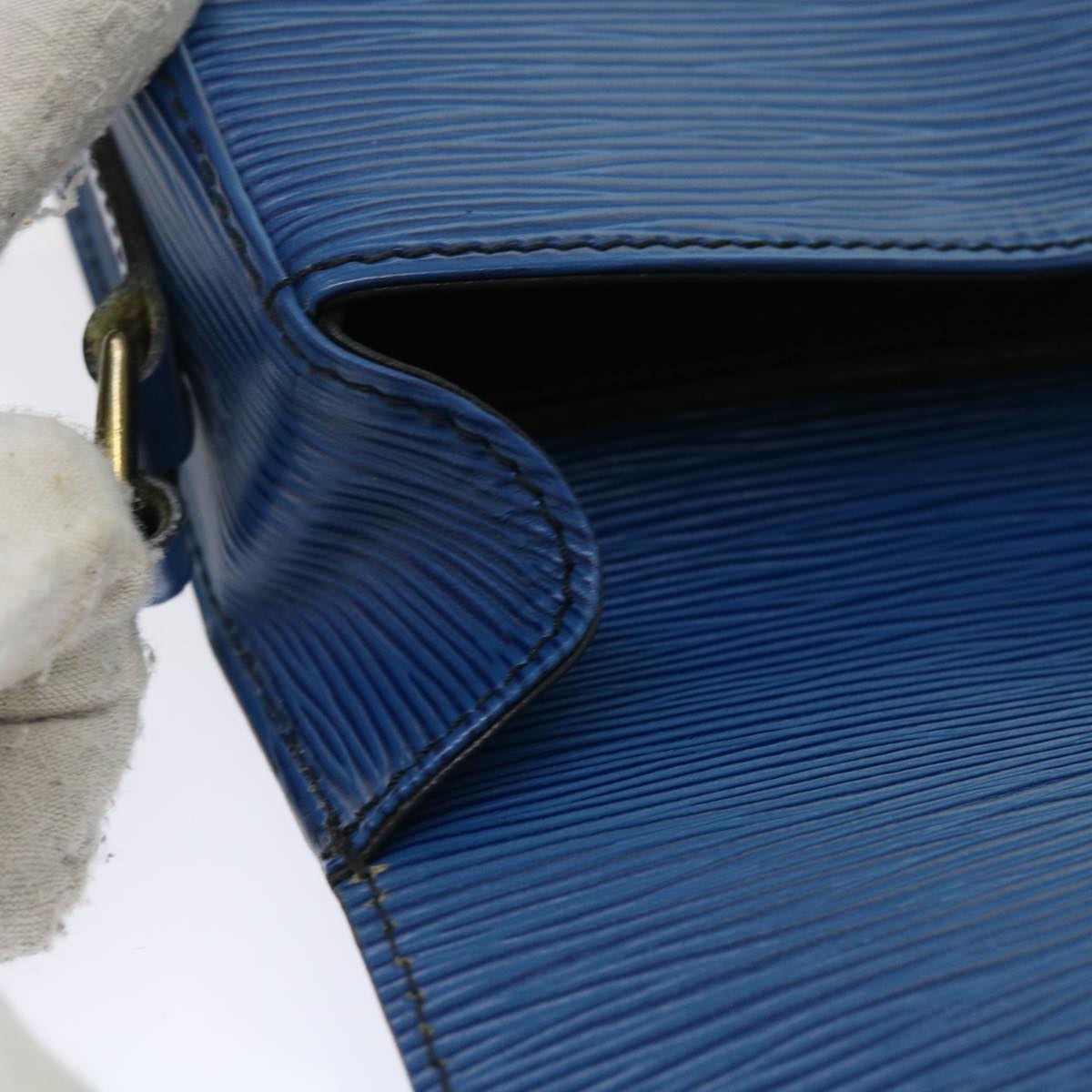 LOUIS VUITTON Epi Saint Cloud PM Shoulder Bag Blue M52195 LV 57894