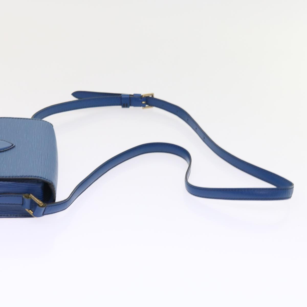 LOUIS VUITTON Epi Saint Cloud PM Shoulder Bag Blue M52195 LV 57894