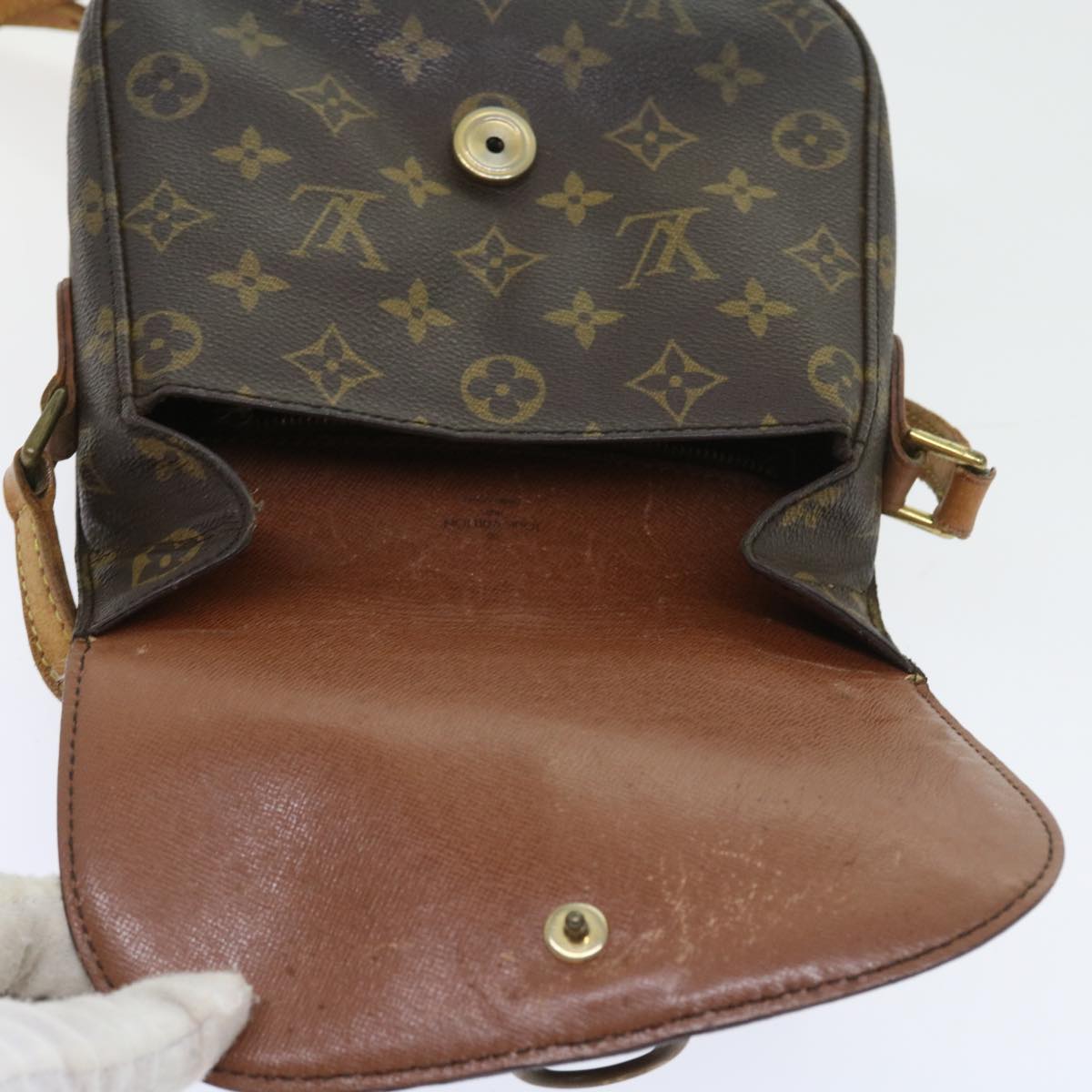 LOUIS VUITTON Monogram Saint Cloud MM Shoulder Bag M51243 LV 57908