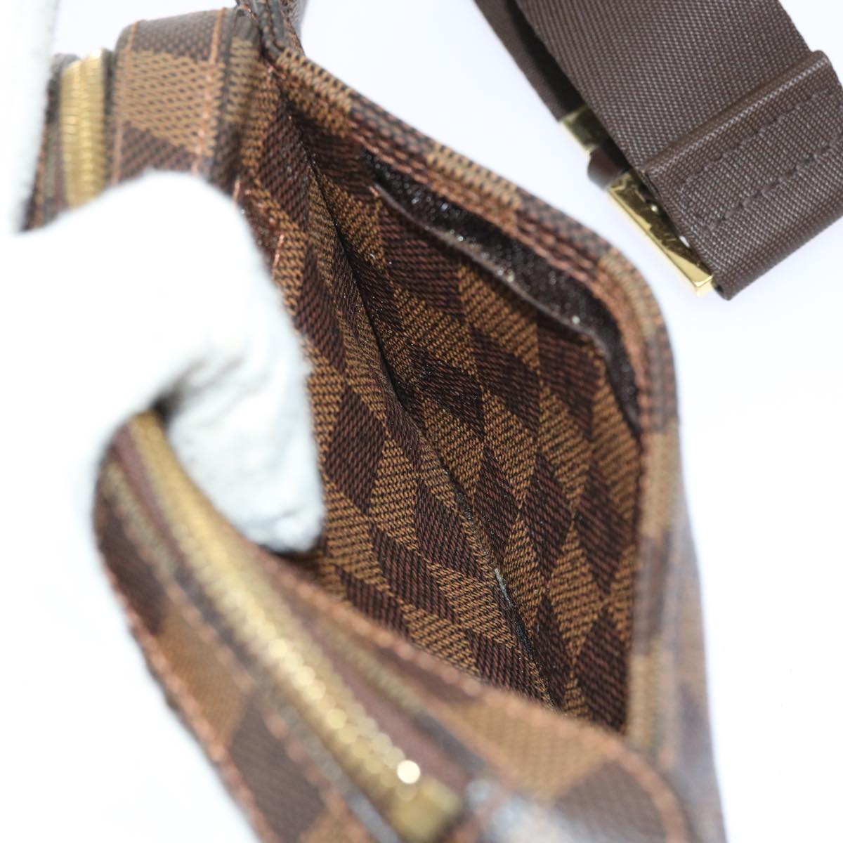 LOUIS VUITTON Damier Ebene Geronimos Shoulder Bag N51994 LV 57911