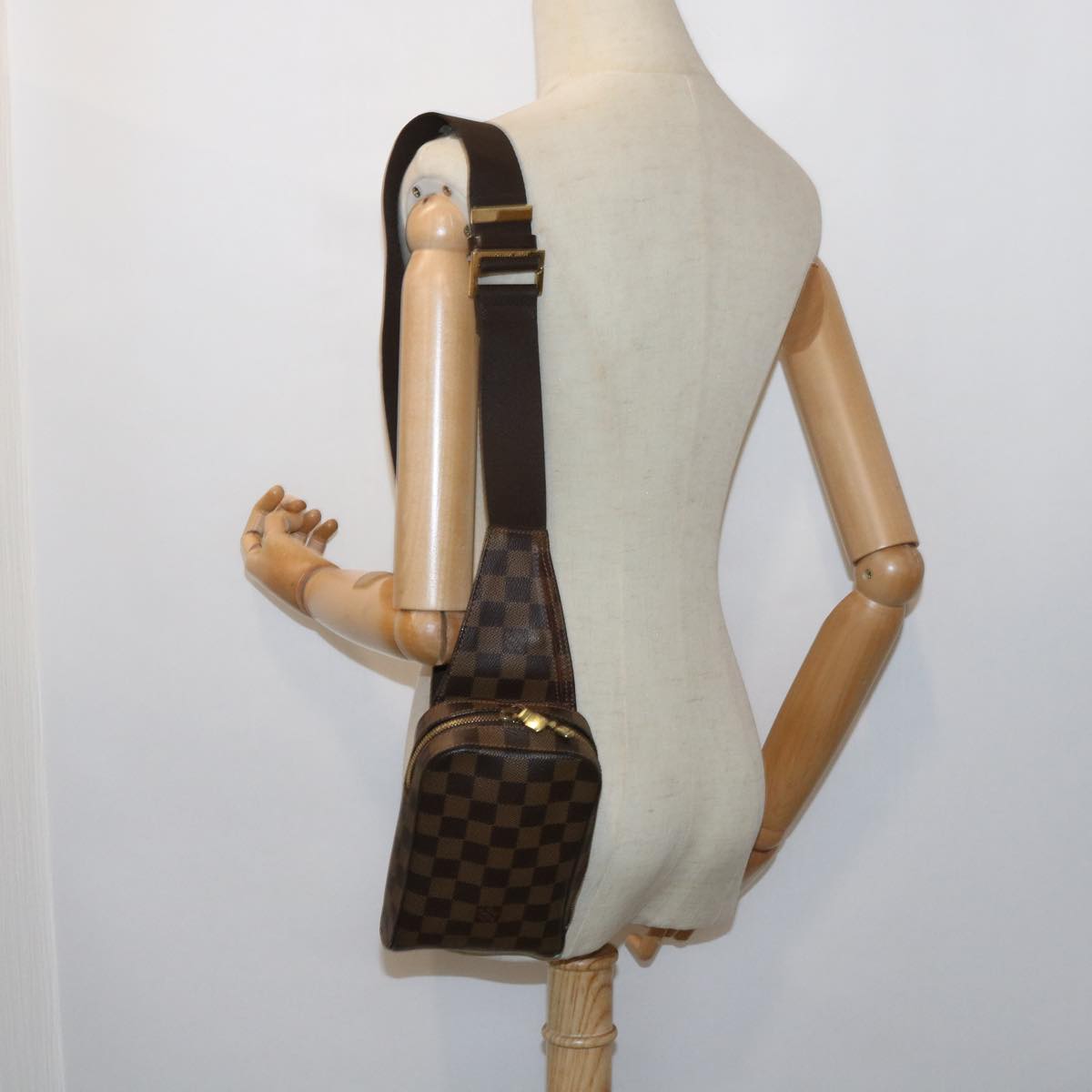 LOUIS VUITTON Damier Ebene Geronimos Shoulder Bag N51994 LV 57911