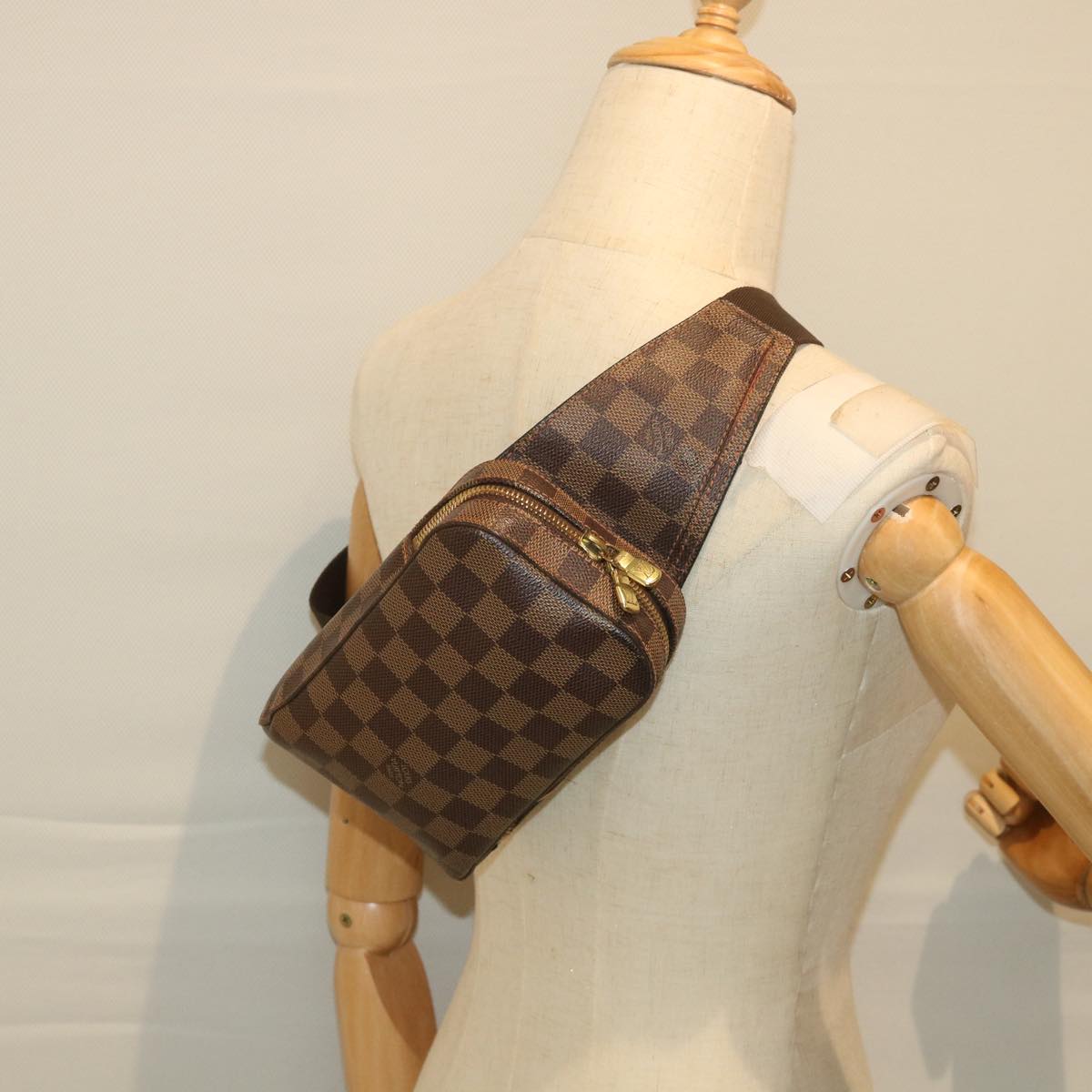 LOUIS VUITTON Damier Ebene Geronimos Shoulder Bag N51994 LV 57912