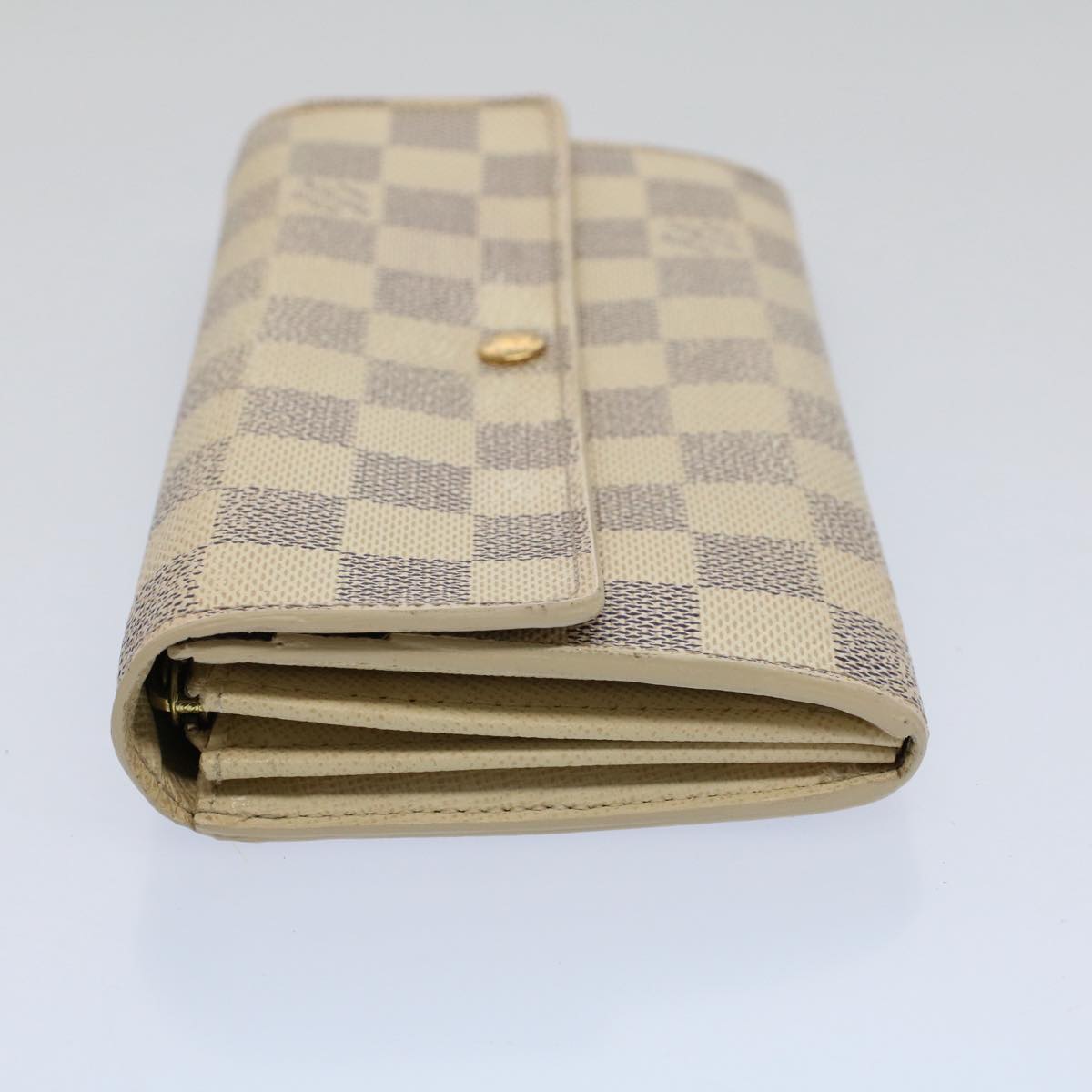 LOUIS VUITTON Damier Azur Portefeuille Sarah Long Wallet N63208 LV 57950