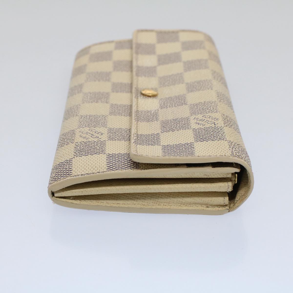 LOUIS VUITTON Damier Azur Portefeuille Sarah Long Wallet N63208 LV 57950