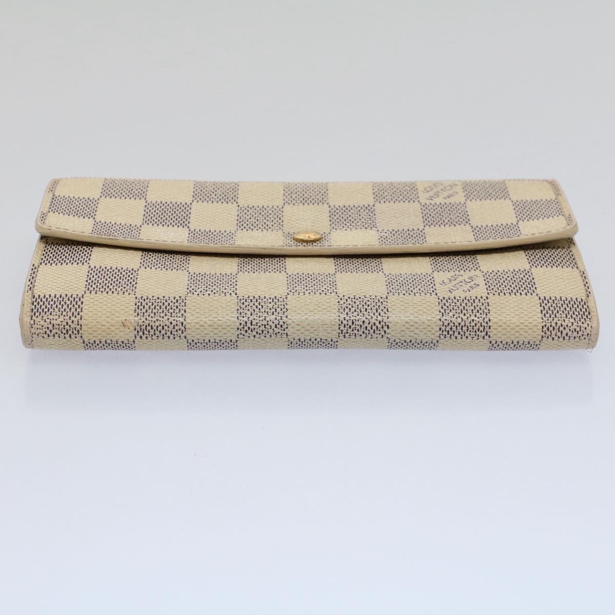 LOUIS VUITTON Damier Azur Portefeuille Sarah Long Wallet N63208 LV 57950