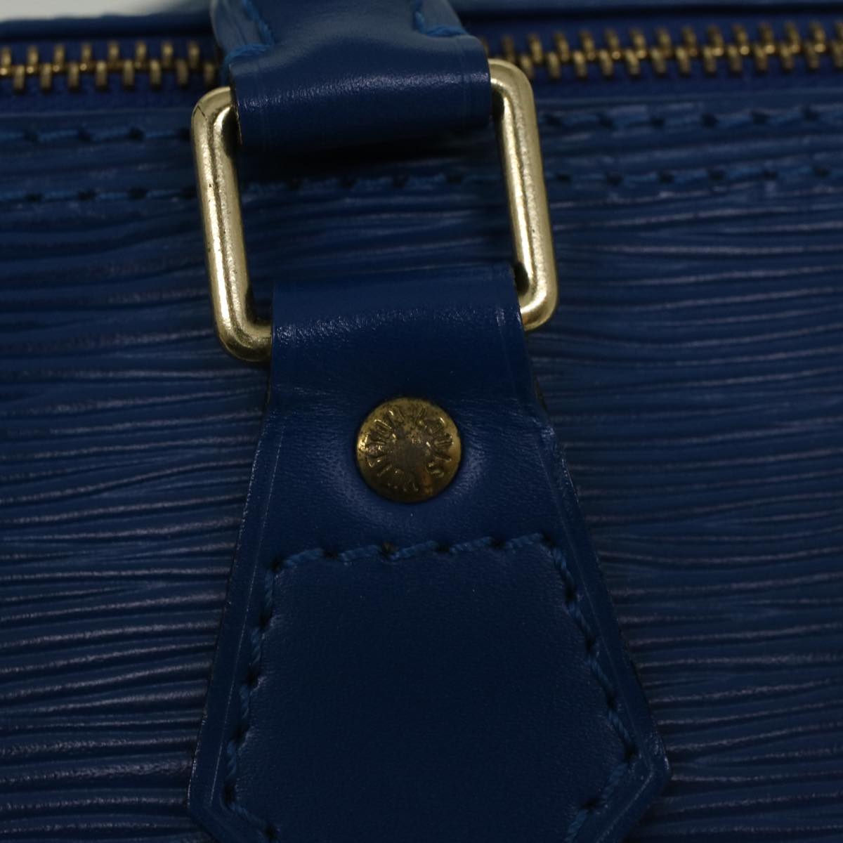 LOUIS VUITTON Epi Speedy 35 Hand Bag Toledo Blue M42995 LV 57982