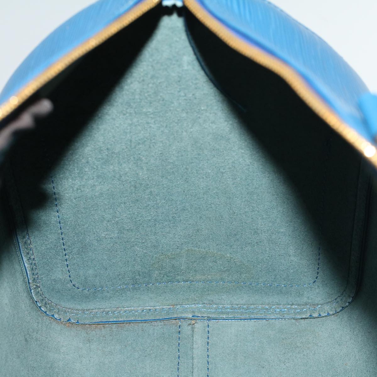 LOUIS VUITTON Epi Speedy 35 Hand Bag Toledo Blue M42995 LV 57982