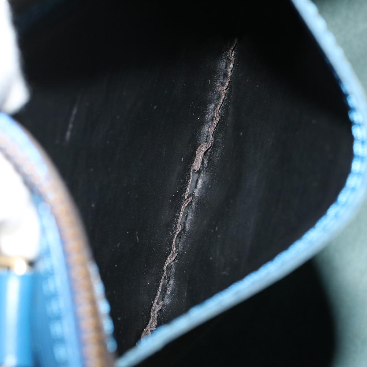 LOUIS VUITTON Epi Speedy 35 Hand Bag Toledo Blue M42995 LV 57982