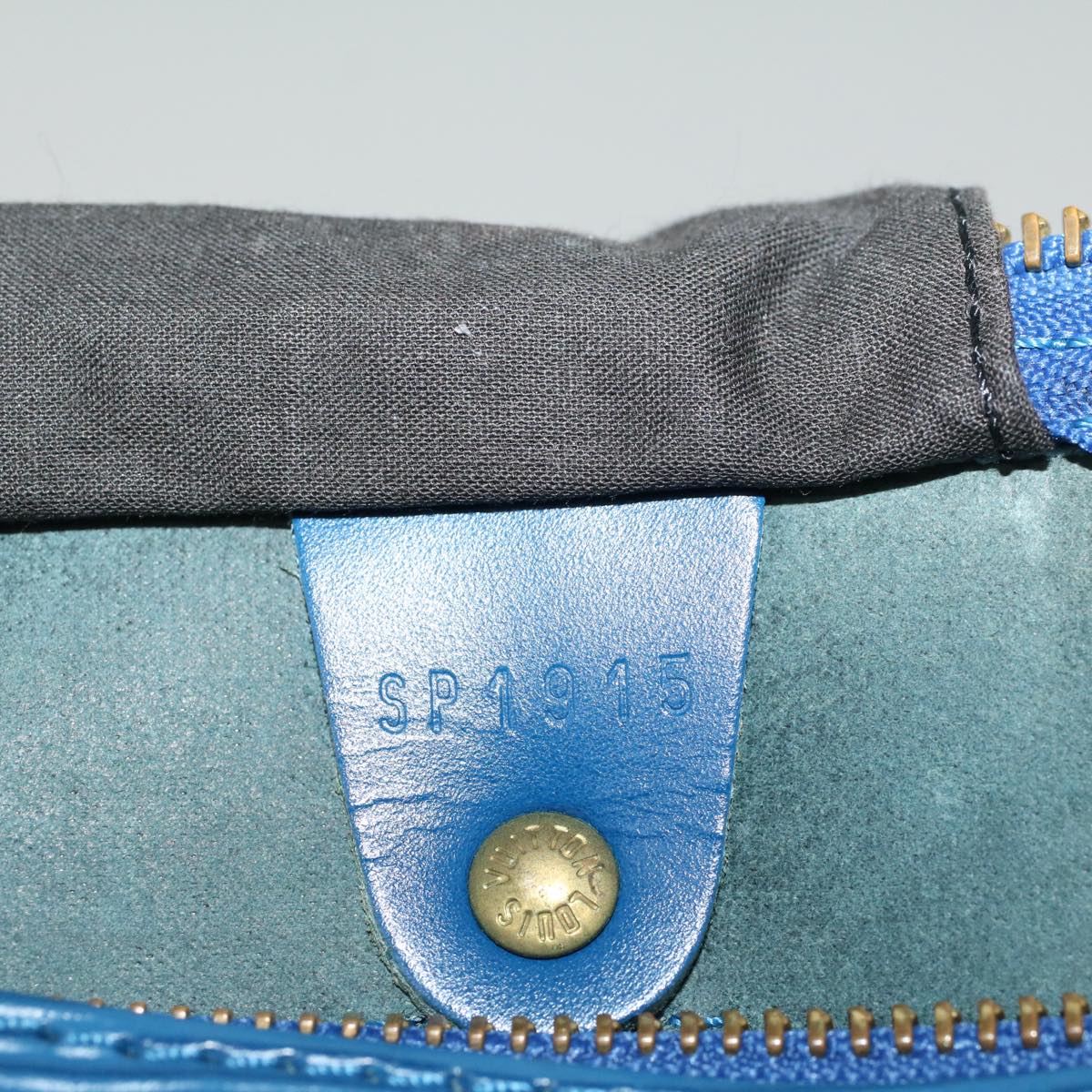 LOUIS VUITTON Epi Speedy 35 Hand Bag Toledo Blue M42995 LV 57982