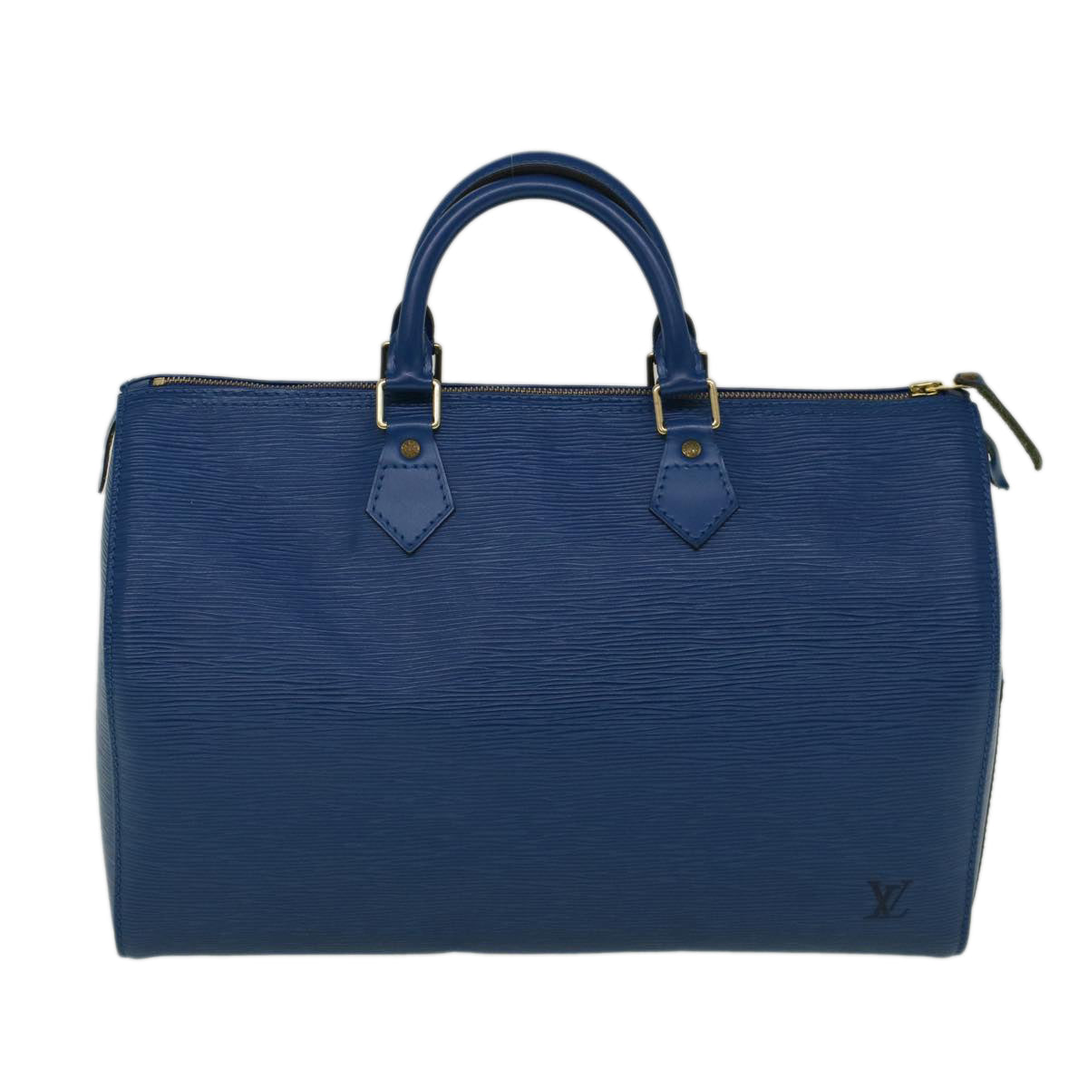 LOUIS VUITTON Epi Speedy 35 Hand Bag Toledo Blue M42995 LV 57982