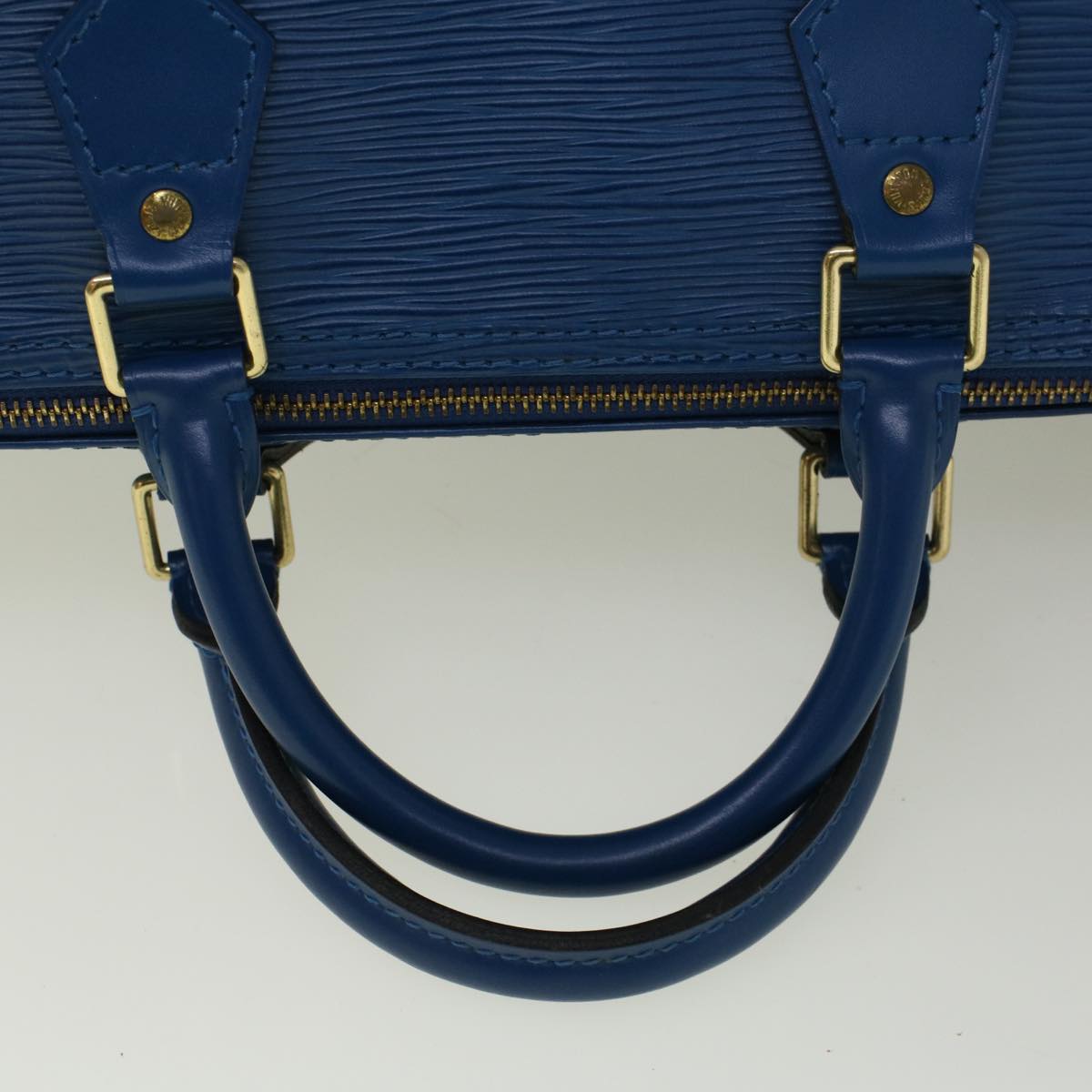 LOUIS VUITTON Epi Speedy 35 Hand Bag Toledo Blue M42995 LV 57982