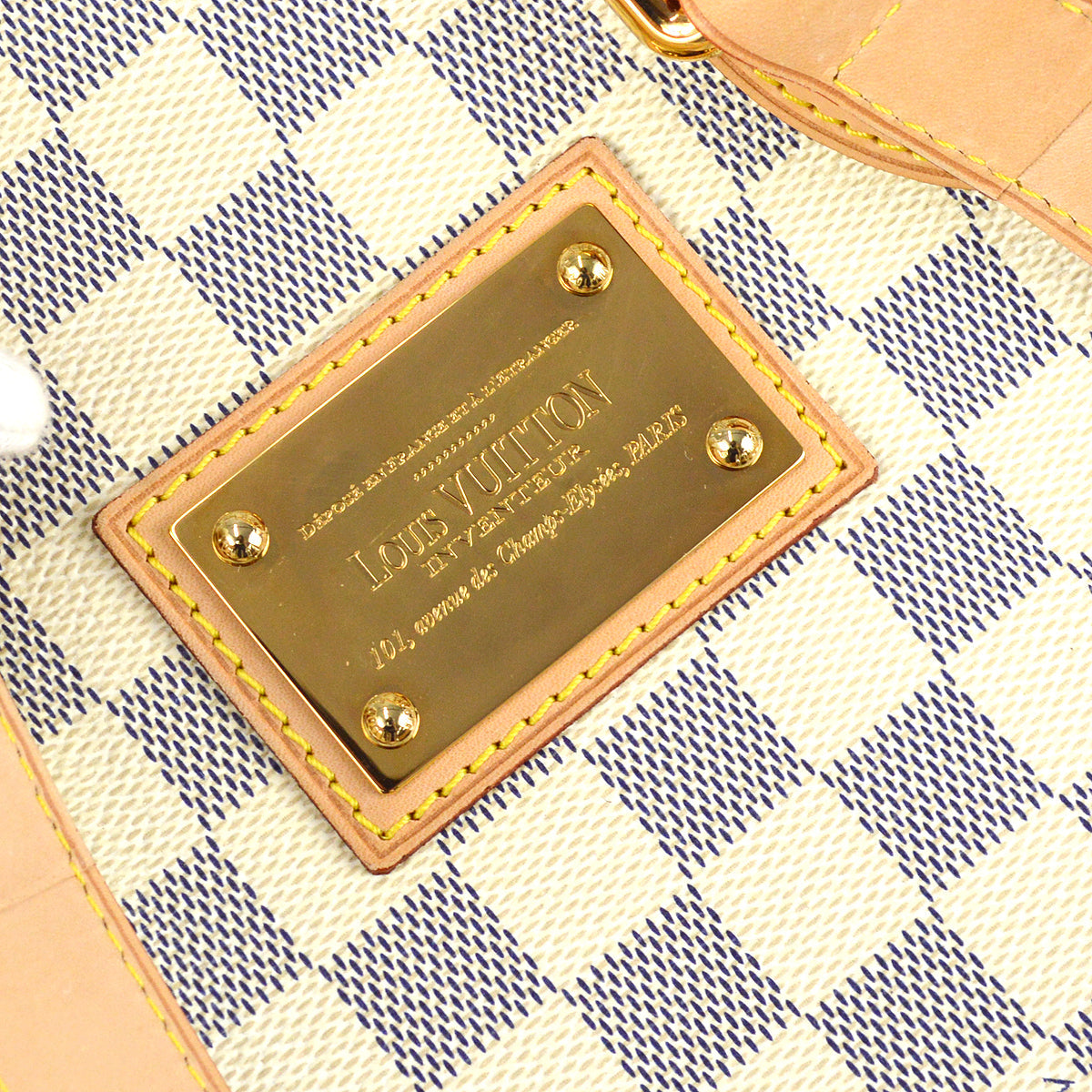 Louis Vuitton 2011 Damier Azur Hampstead PM Tote Handbag N51207