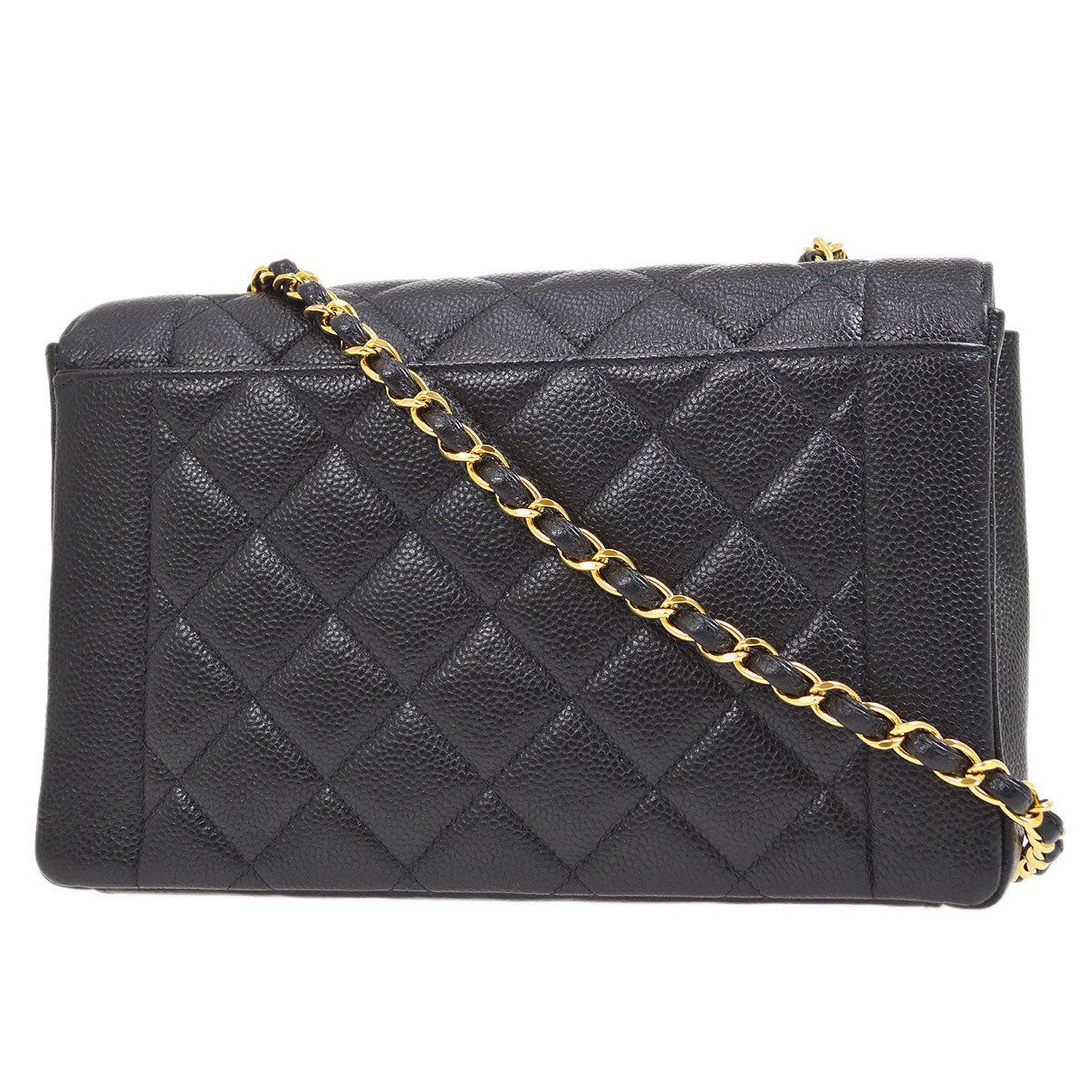 Luxury Chanel 1997-1999 Tall Diana Flap Medium Black Caviar