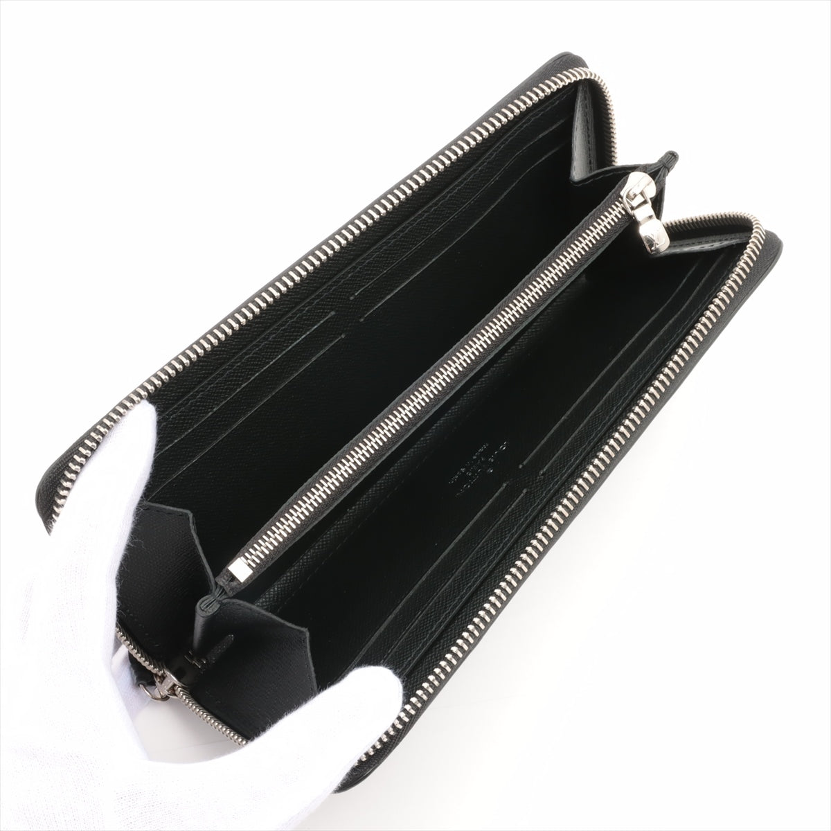Louis Vuitton Epi Portfolio Clemens M60915 Black Round  Wallet