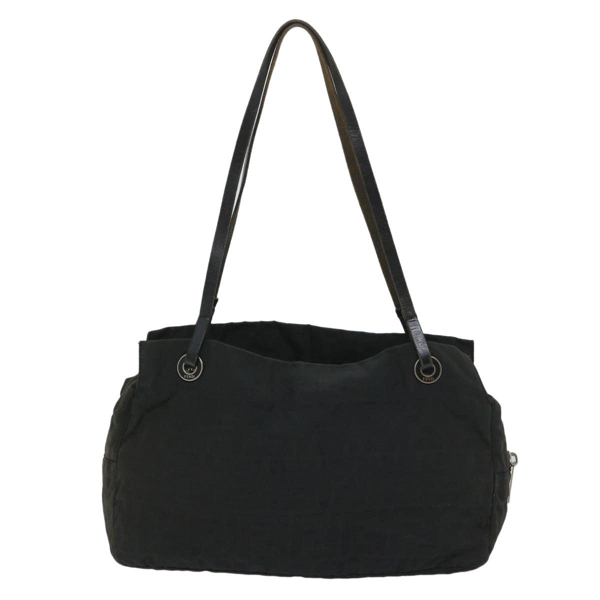 Luxury FendiZucca Canvas Hand Bag Nylon Black58064