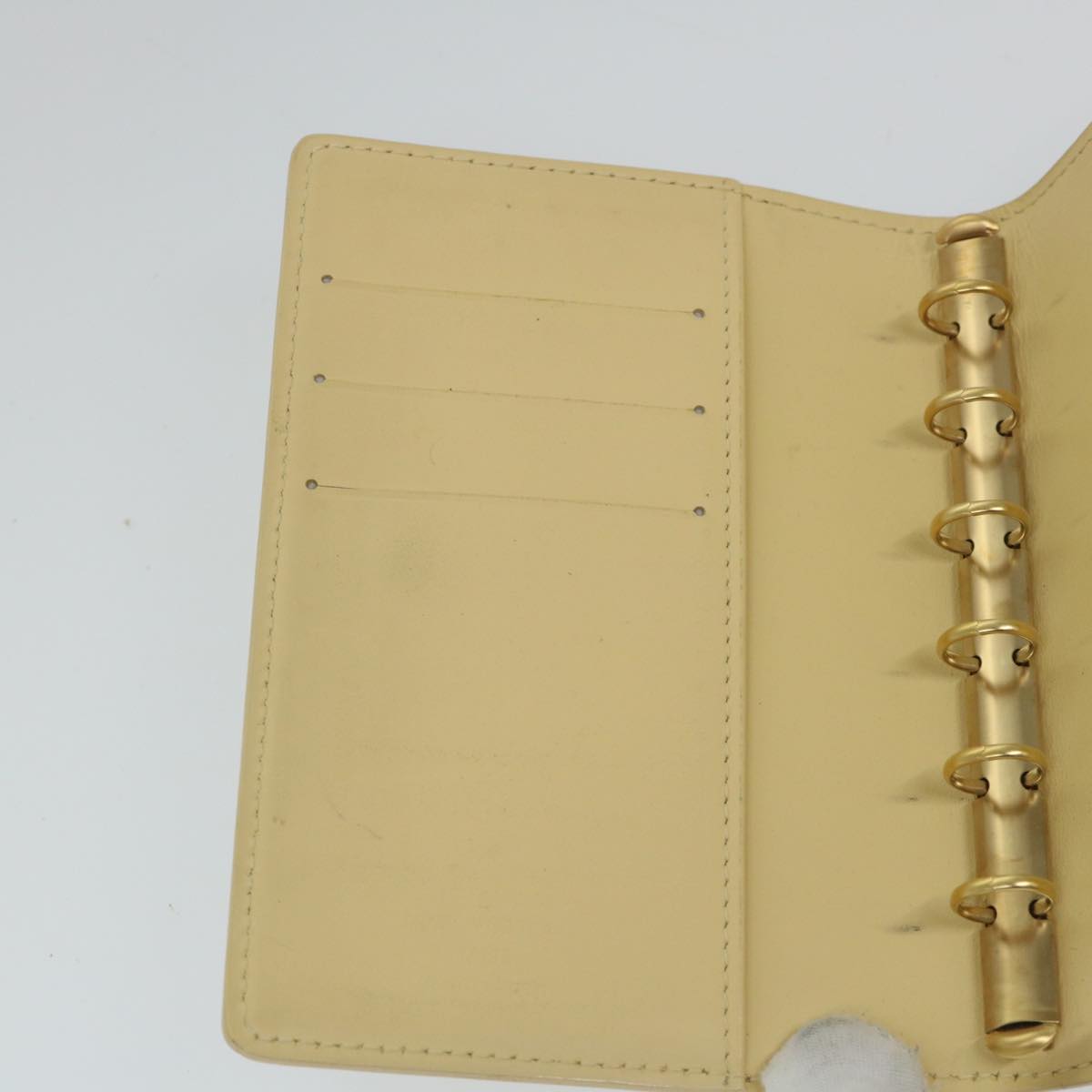 LOUIS VUITTON Epi Agenda PM Day Planner Cover White Yvoire R2005J LV 58113