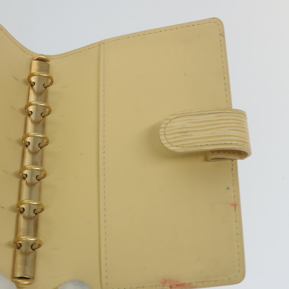 LOUIS VUITTON Epi Agenda PM Day Planner Cover White Yvoire R2005J LV 58113