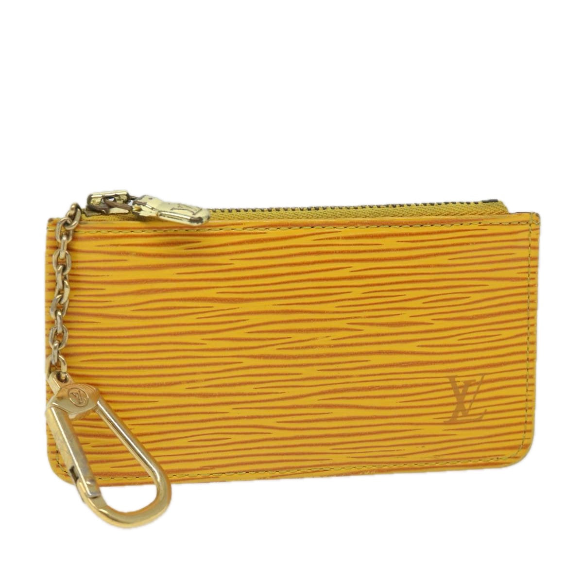 LOUIS VUITTON Epi Pochette Cles Coin Purse Yellow M63809 LV 58119