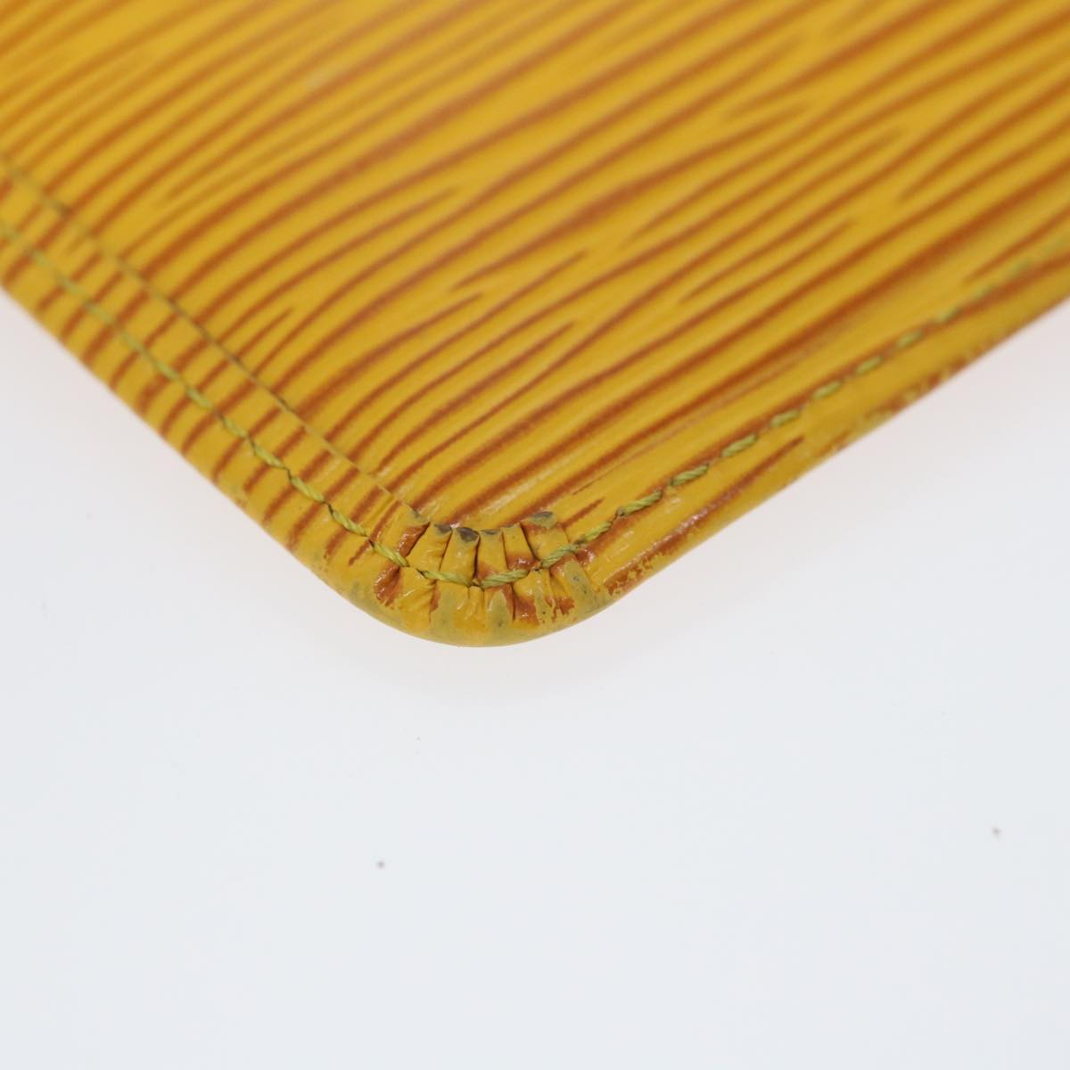 LOUIS VUITTON Epi Pochette Cles Coin Purse Yellow M63809 LV 58119