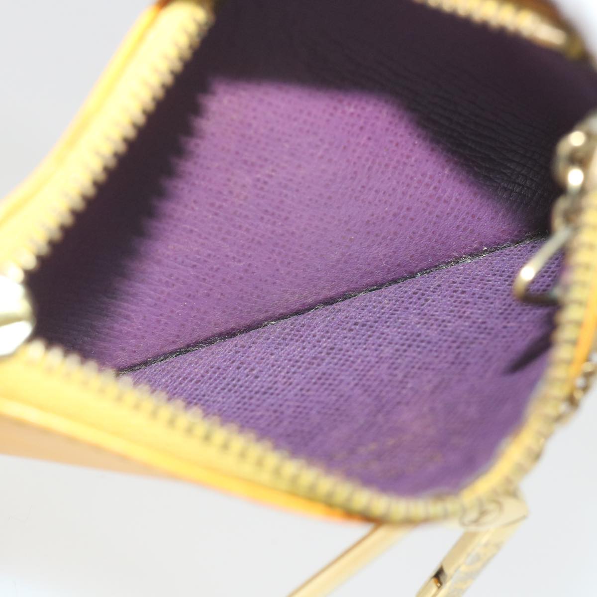 LOUIS VUITTON Epi Pochette Cles Coin Purse Yellow M63809 LV 58119