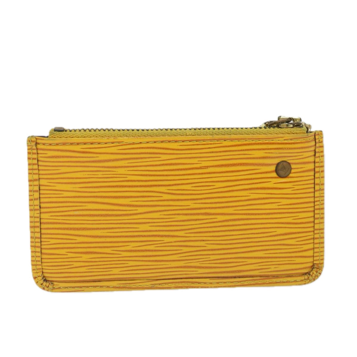 LOUIS VUITTON Epi Pochette Cles Coin Purse Yellow M63809 LV 58119