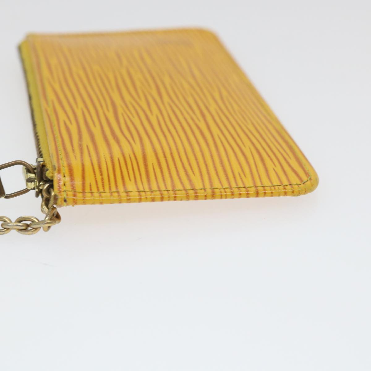 LOUIS VUITTON Epi Pochette Cles Coin Purse Yellow M63809 LV 58119