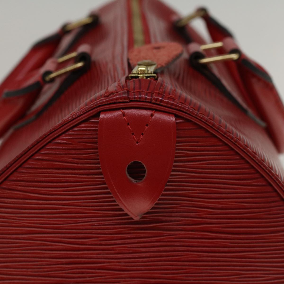 LOUIS VUITTON Epi Speedy 30 Hand Bag Castilian Red M43007 LV 58168