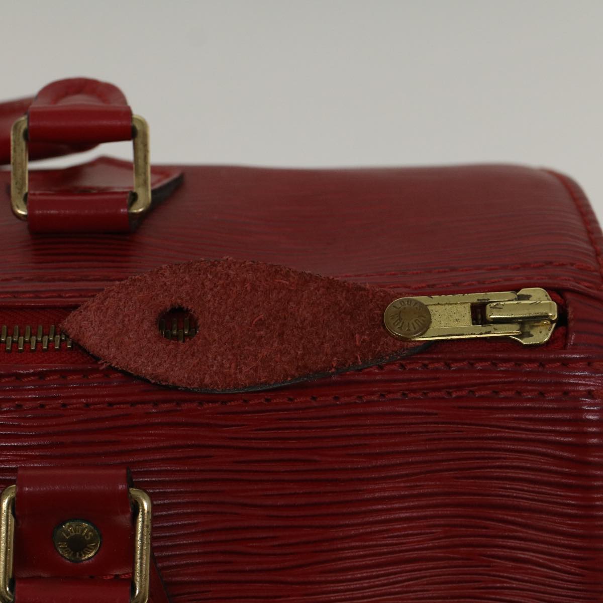 LOUIS VUITTON Epi Speedy 30 Hand Bag Castilian Red M43007 LV 58168