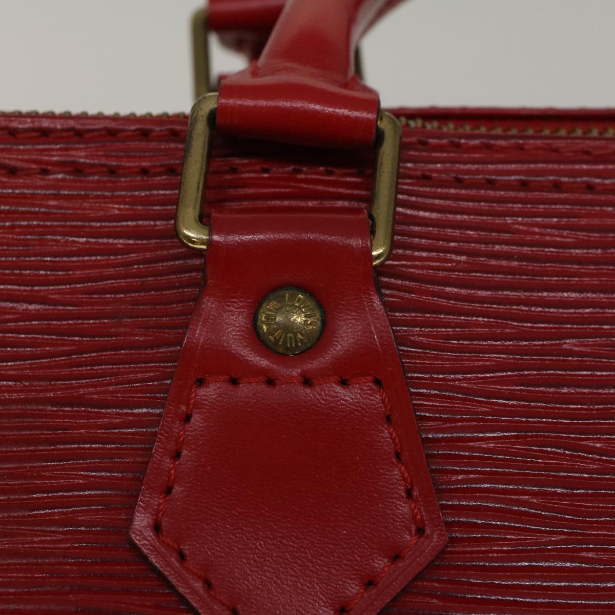 LOUIS VUITTON Epi Speedy 30 Hand Bag Castilian Red M43007 LV 58168