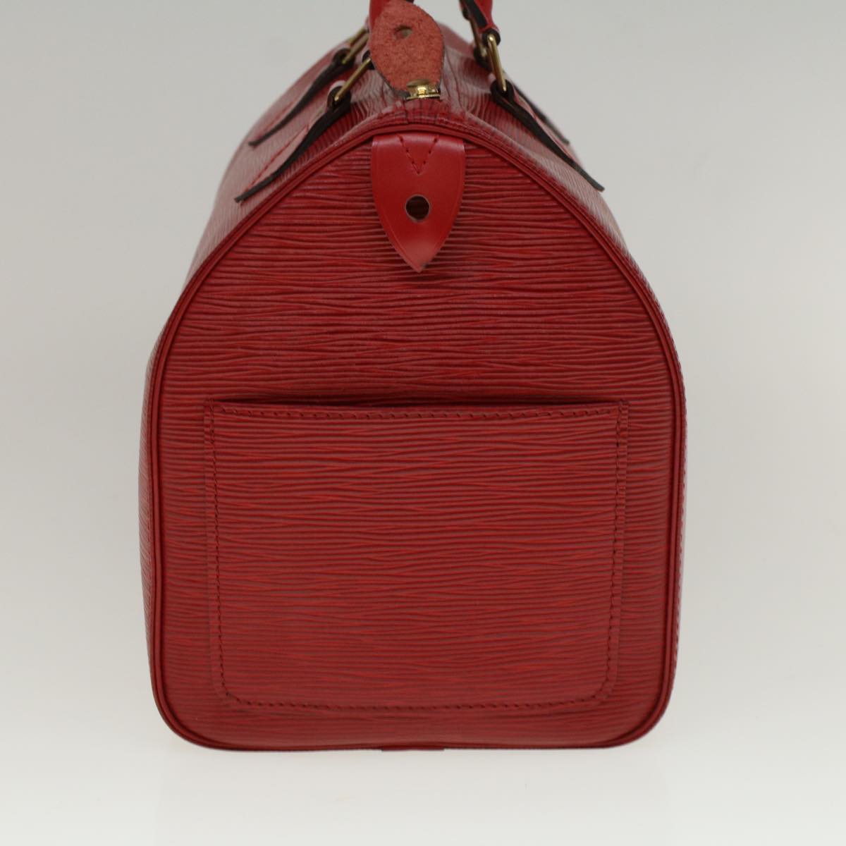 LOUIS VUITTON Epi Speedy 30 Hand Bag Castilian Red M43007 LV 58168
