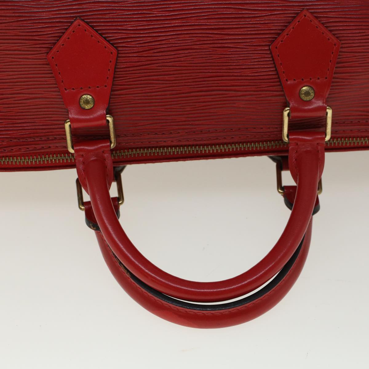 LOUIS VUITTON Epi Speedy 30 Hand Bag Castilian Red M43007 LV 58168