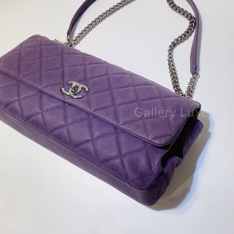 No.2822-Chanel Caviar Lady Pearly Flap Bag