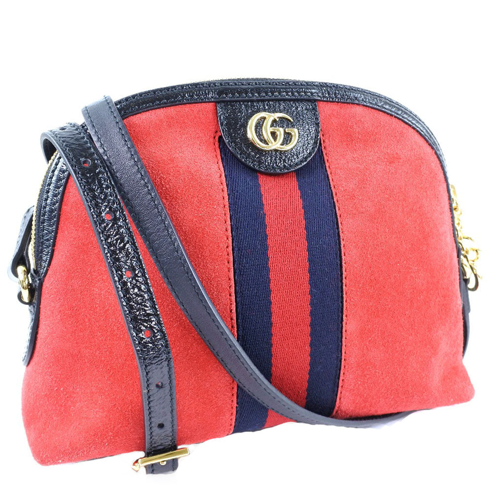 Luxury Gucci Trending 2025 Ophidia Suede Leather Shoulder Bag