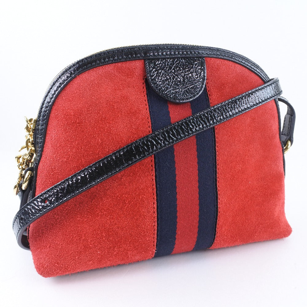 Luxury Gucci Trending 2025 Ophidia Suede Leather Shoulder Bag