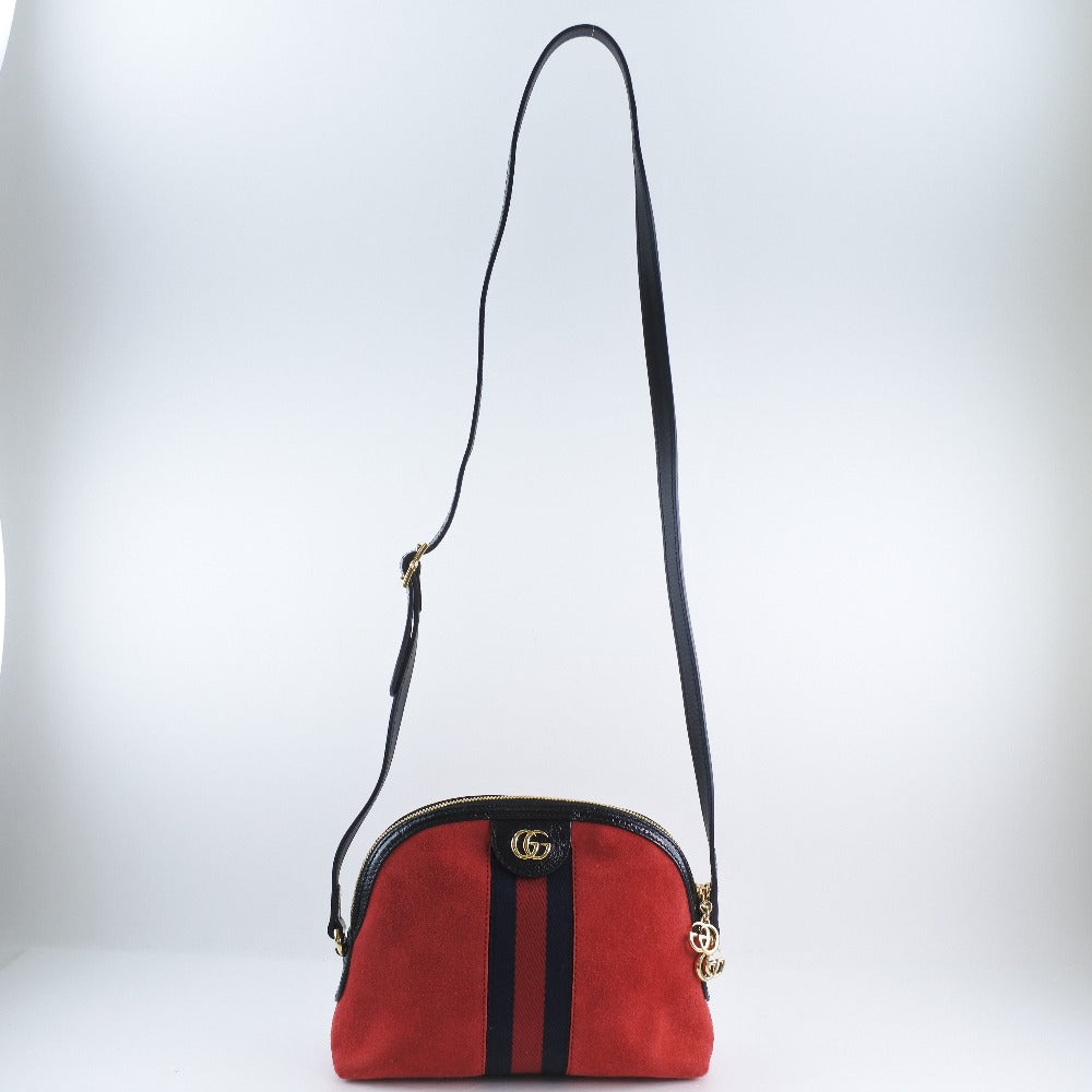 Luxury Gucci Trending 2025 Ophidia Suede Leather Shoulder Bag