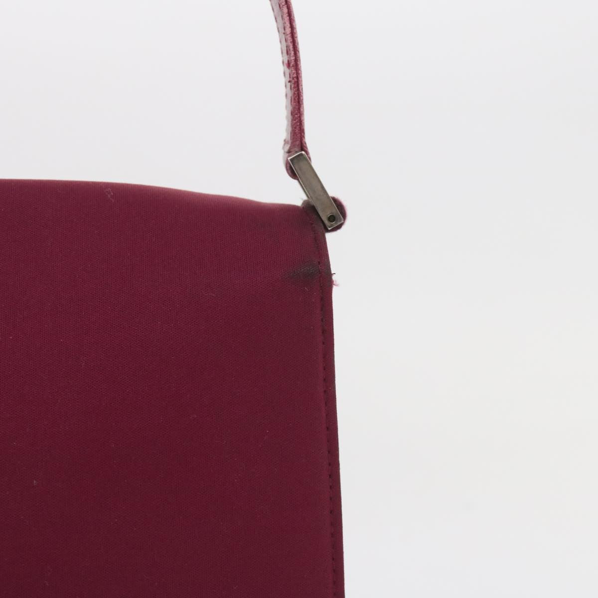 Luxury FendiMamma Baguette Shoulder Bag Nylon Bordeaux58685
