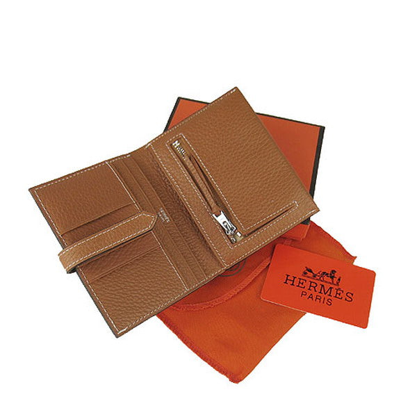 Luxury Hermes Wallet H006 Wallet Coffee