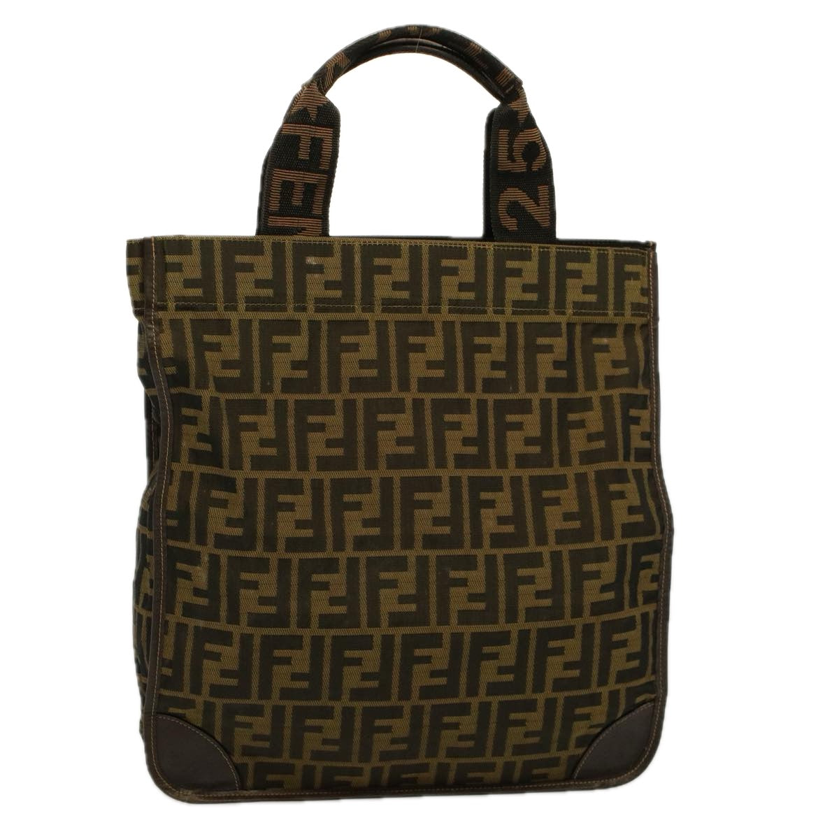 Luxury FendiTote Bag Nylon Brown Black58820