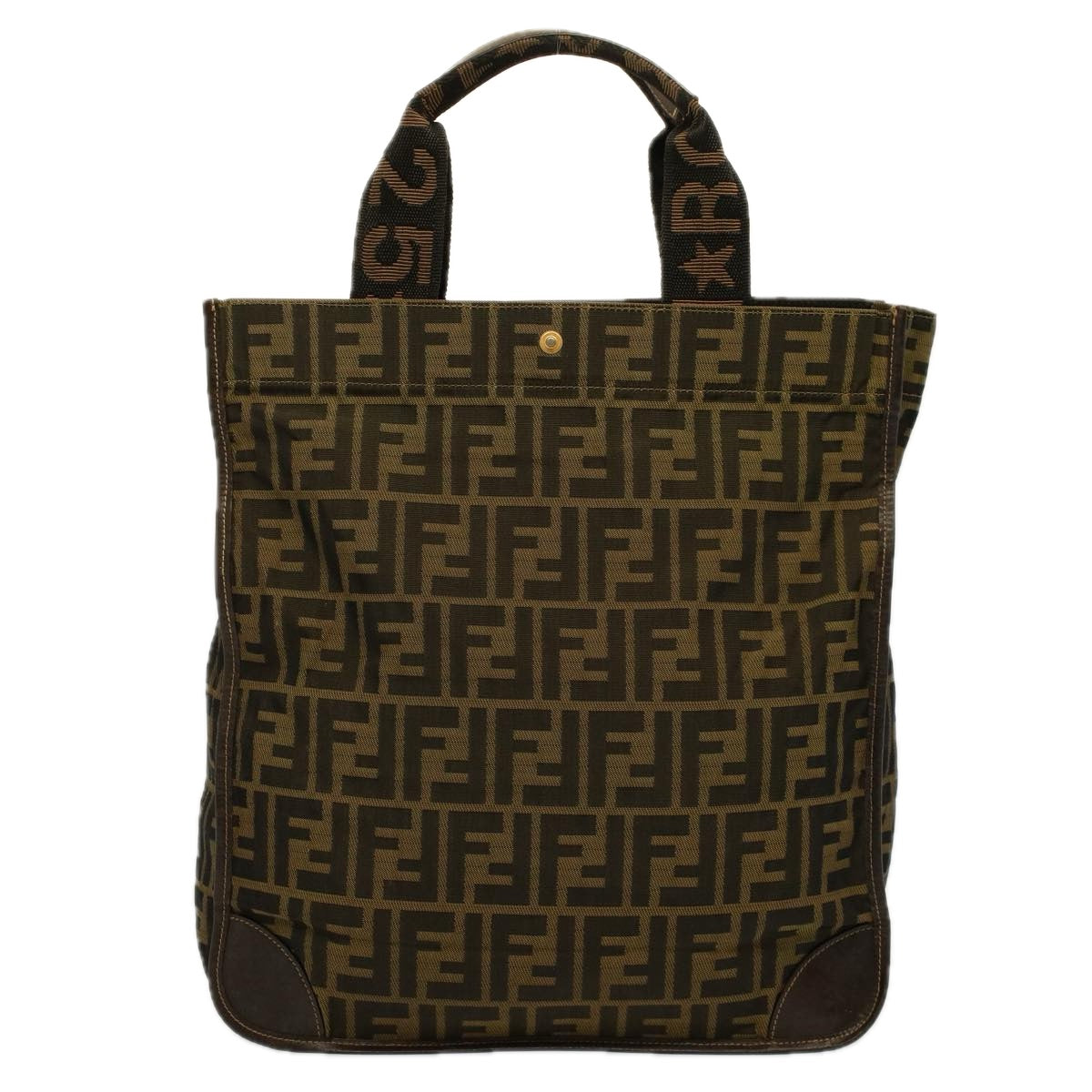 Luxury FendiTote Bag Nylon Brown Black58820